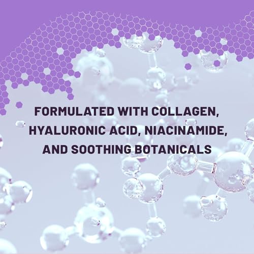 Image of TOLEVITA Bio-Collagen Hydrogel Face Mask - Hydrating & Nourishing Mask with Niacinamide, Galactomyces & Hyaluronic Acid - 6 Pack, Improves Elasticity & Softens Skin, For All Skin Types (Purple)