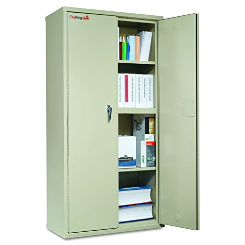 Fireking Cf7236D Storage Cabinet, 36W X 19-1/4D X 72H, Ul Listed 350°, Parchment #TOP8
