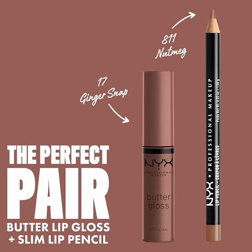 Nyx Professional Makeup Butter Lip Gloss, Sheer Finish - Ginger Snap, 8ml - Image 4