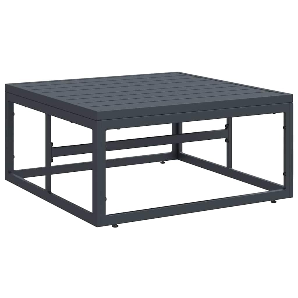 Conjunto jardín Mueble Exterior terraza Patio Comedor sofá Modular con cojín Negro Acero 8 pcs para reunión Ocio Barbacoa Piscina Porche Relax Resistente