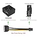 J&D 6 Pin to SATA Power Cable, (2 Pack) SATA 15 Pin to 6 Pin PCI Express (PCIe) Graphics Video Card Power Adapter (20 cm/8 Inch)