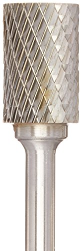 Image of Drill America SA-6 Carbide Burr /Rotary File Cylindrical Double Cut for Die Grinder 5 /8 inch Dia. x 1 inch Cut Length with 1 /4 inch Shank and 2-3 /4 inch Overall Length, DUL Series