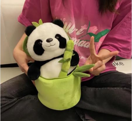 Amazon.co.jp: パンダのぬいぐるみ 竹製のおもちゃ付きぬいぐるみ