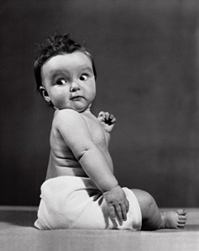 Amazon.com: Side profile of baby boy looking over shoulder Poster