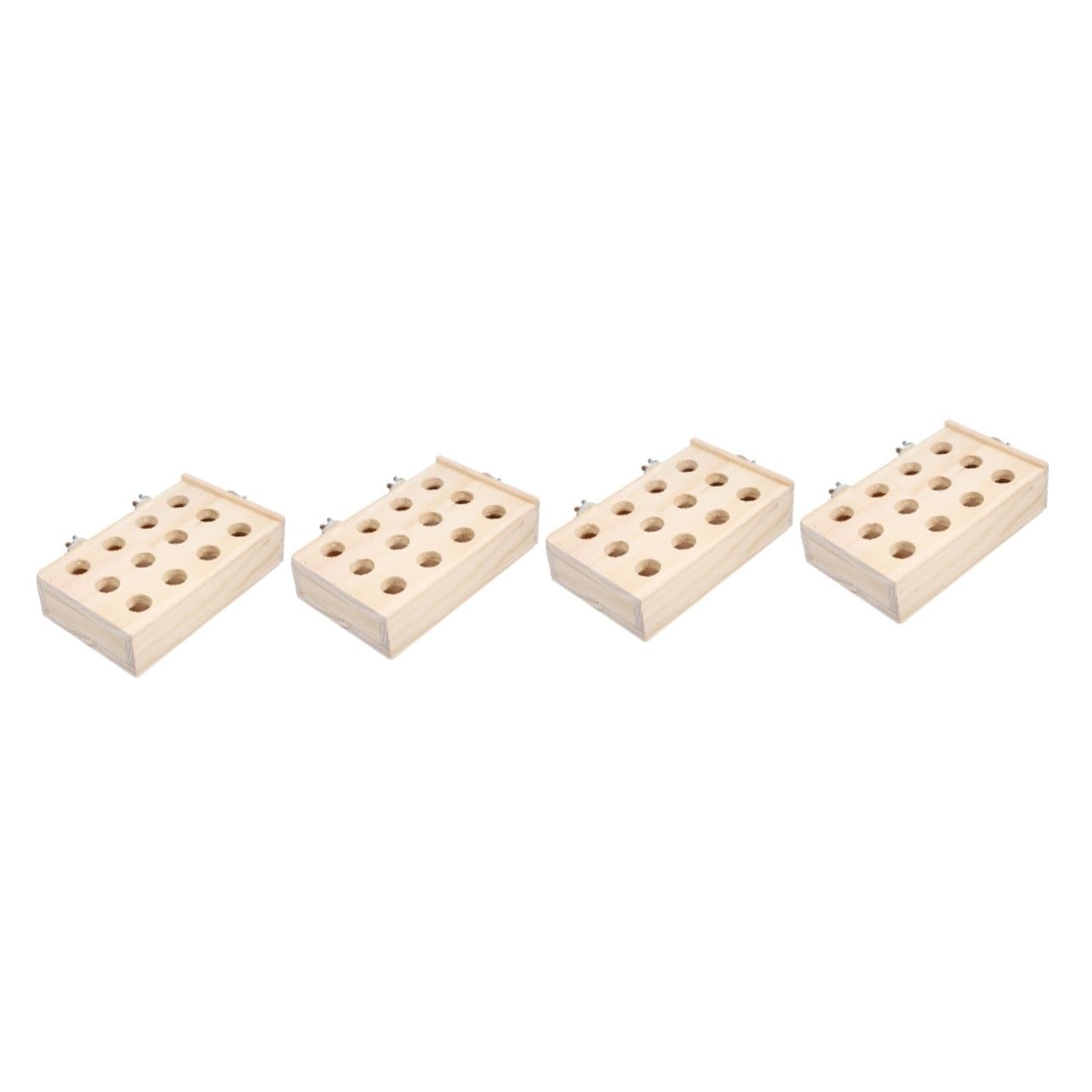 Kisangel 4 Piezas De Juguete De Forrajeo para Loros Juguete De Forrajeo para Periquitos Juguetes para Masticar Periquitos Juguetes De Madera para Triturar Pájaros Parque Infantil para