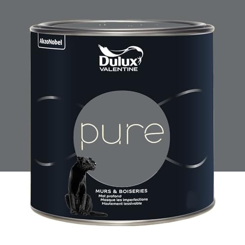 Dulux Valentine Peinture murs & boiseries Pure Anthracite 2 L
