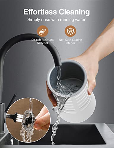 Image of Milk Frother, 4-in-1 Milk Steamer and Frother, Hot & Cold Foam Milk Warmer with Temperature Control, Auto Shut-Off Frothers for Coffee, Latte, Cappuccino, Macchiato