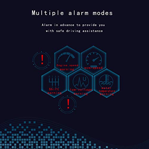 Display de HUD para carro, display de cabeça para cima Velocímetro de alta definição Ferramenta de d