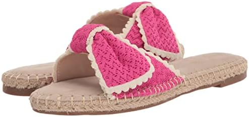 Bandolino Women's BRAYLIN2 Flat Sandal, Pink/White, 9 | Image 6