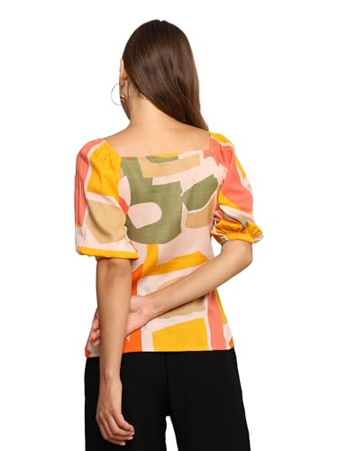 Image of JC JUMMY COUTURE Best Women Summer Casual Multi Coloured Printed top