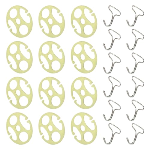 Raypontia 12 StückHaken Für Autositzbezüge Mit 12 Stück Spannfutter, Autositzbezüge Clips, Sitzbezug Clips, Haken, Ersatz-Verriegelungsclip, Feste Befestigungsschnalle Für Den Austausch