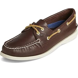 Sperry, Authentic 2-Eye, Scarpe da Barca Uomo, Marrone Marrone, 43 EU