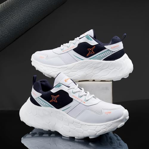 Image of Kraasa PowerGlide X1 Sports Shoes for Men | Stylish Casual Sneakers for Men | Lace up Lightweight Shoes for Runnigng, Walking, Gym, Trekking, Hiking & Party Shoes