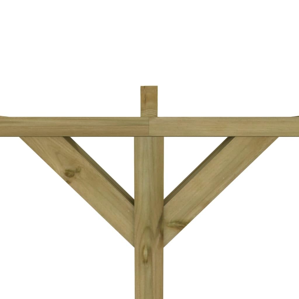 Pergola à appentis en Bois pin imprégné 2 x 4 x 2,2 m pour terrasse Jardin extérieur, Support Plante grimpante, abri ombrage décoratif, Structure Solide résistante à la pourriture