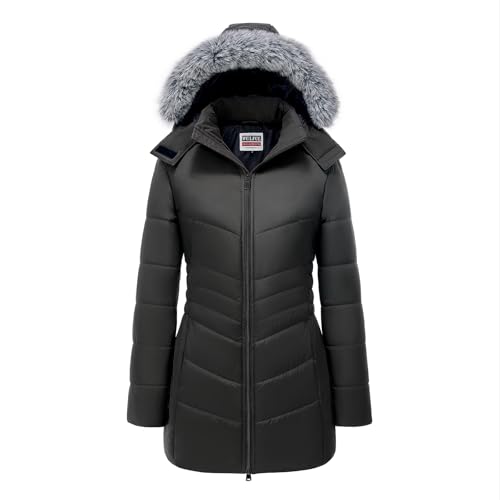 WULFUL Women's Winter Coats Long Warm Thicken Puffer Jackets Outwear