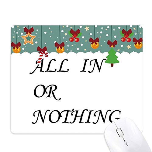 Tapis de souris All in Or Nothing pour éliminer les glissements