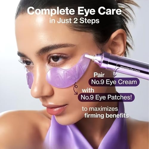 Image of No.9 Advanced NAD+ Retinol Eye Cream - Anti-Aging & Depuffing Eye Serum for Dark Circles, Fine Lines & Wrinkles - Peptides + Niacinamide for Firming, Radiance & Glow - Hydrating Undereye Treatment - 0.33 fl oz (Style-24)