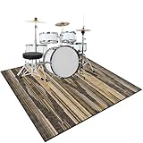 Profesional Alfombras Acusticas: Estamos comprometidos a ofrecerle una alfombra profesional antideslizante para batería. Nuestro Alfombra de tambor tiene un buen soporte y agarre, lo que garantiza la estabilidad durante la ejecución. EYKWKB Alfombras de batería insonorizada es para batería electrónica, bombo, batería acústica, piano, caja de batería de jazz y otros instrumentos musicales de percusión, y es un accesorio imprescindible tanto para bateristas profesionales como para principiantes