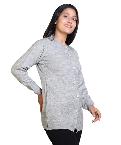 Image of Grand Line Winter wear Acrylic Lady Cardigan /Sweater for Casual and Evening outings