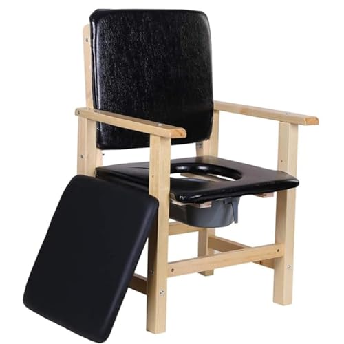 Tabouret de toilette et chaise d'aisance élargie pour personnes âgées