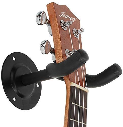 DEVICE OF URBAN INFOTECH Guitar Wall Mount Hanger Display Bracket Guitar For Acoustic Guitar Stand Wall Mount Hanger Stand With 3 Screws for Bass Electric Acoustic Bass Guitars & Violins(BLACK) (4)