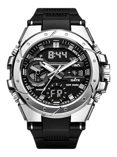 Image of V2A Styrke 5120 Analog Digital Watch for Men | Hybrid Multi Display Dial | Alarm Stopwatch Day Date 12 /24 Hr | TPU Strap | 30M Water Resistant | Gift for Mens
