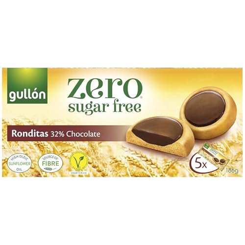 Galletas Gullón Diet Nature Ronditas Con Chocolate y Sin Azúcares 186gr
