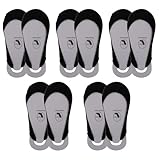PACKOVE 5 Paar Damen Sommer Unsichtbare Bootssocken Halbhoch Baumwollsocken Atmungsaktiv für Flache Schuhe und Sandalen