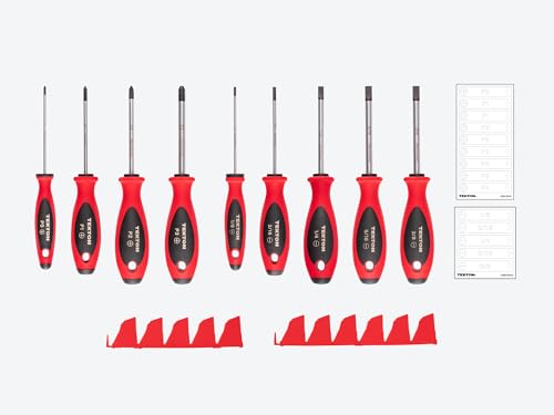 Image of TEKTON Phillips and Slotted Screwdriver Set, 9-Piece | DWZ90113