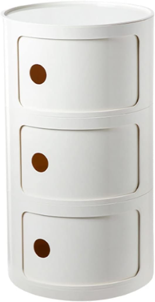 Table de chevet ronde : optimisez votre petite chambre avec ce meuble à porte coulissante