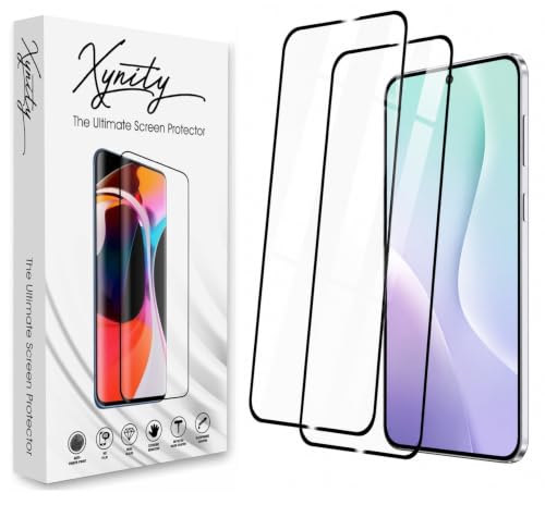 Image of Xynity Ultra Tempered Glass for Samsung Galaxy M56 / F56 (Pack of 2) - Edge to Edge Full Screen Coverage with Easy Installation Kit