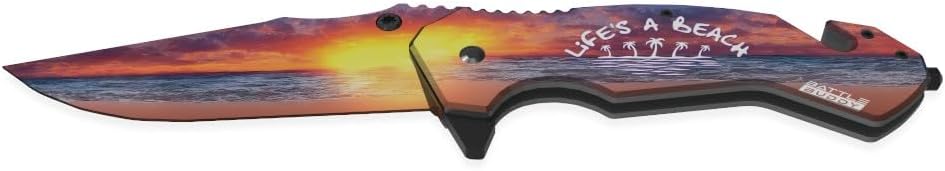 Outdoor Knives, Wildlife Pocket Knife, Digital Printing On Blade