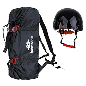 ELECTROPRIME Climbing Rope Bag +Safety Helmet,Scaffolding Construction Rescue Aerial Work