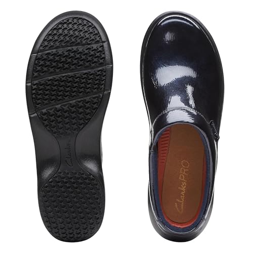 Clarks Unisex ClarksPro Clog Sneaker, Navy Paten, 0 US Women2