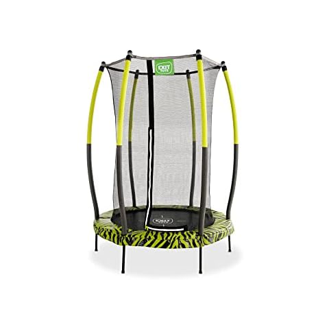 Exit Tiggy Junior Trampoline with Safety Net Diameter 140 cm Black / Green Cover