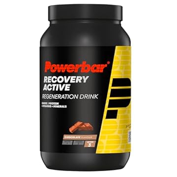 Powerbar Recovery Active Chocolate 1210g - Bevanda di Siero di Rigenerazione con Carboidrati + Magnesio e Zinco