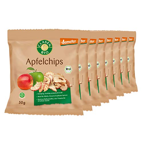 8x CLASEN BIO Demeter Apfelchips - 50g