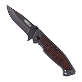 Tacklife FK01 Advanced Pocket Knife Folding Knife with Wood Handle, Stainless Steel Blade and Liner Lock, 4.5-Inch Closed Perfect for Outdoor and Daily Use