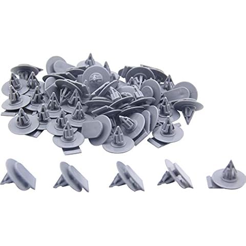QDJUNE 07132757821 Wheel Arch Trim Clips Replacement for R50 R52 R53 R56 Exterior Plastic Clips 50Pcs 07 132 757 821 Cover