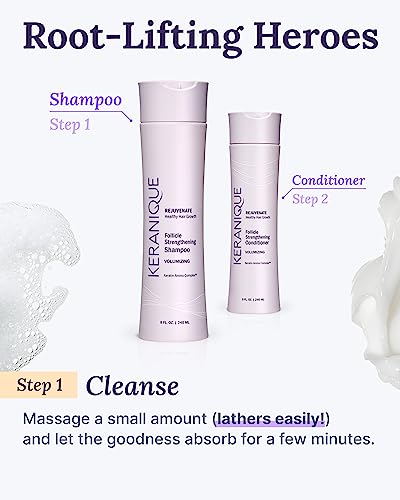 Keranique 40035-8 FL. OZ. Scalp Stimulating Keratin For Thinning Hair, Hair Regrowth Amino Complex Shampoo Volumizing thumb #6