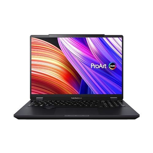 ASUS Pc Portable ProArt P16 16 Pouces 4K 60Hz OLED (processeur AMD Ryzen™ AI 9 HX 370, 64 Go LPDDR5X, 2 to SSD, NVIDIA® GeForce RTX™ 4070, Windows 11 Pro) – Clavier AZERTY.
