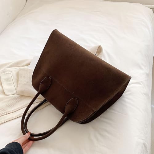 Bolso Tote de Cuero Retro para Mujer miniatura 5