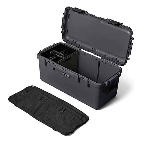 Image of YETI LoadOut 60 GoBox Divided Waterproof Cargo Case, Dry Box, Camera Case, Fishing Tackle Box, Charcoal