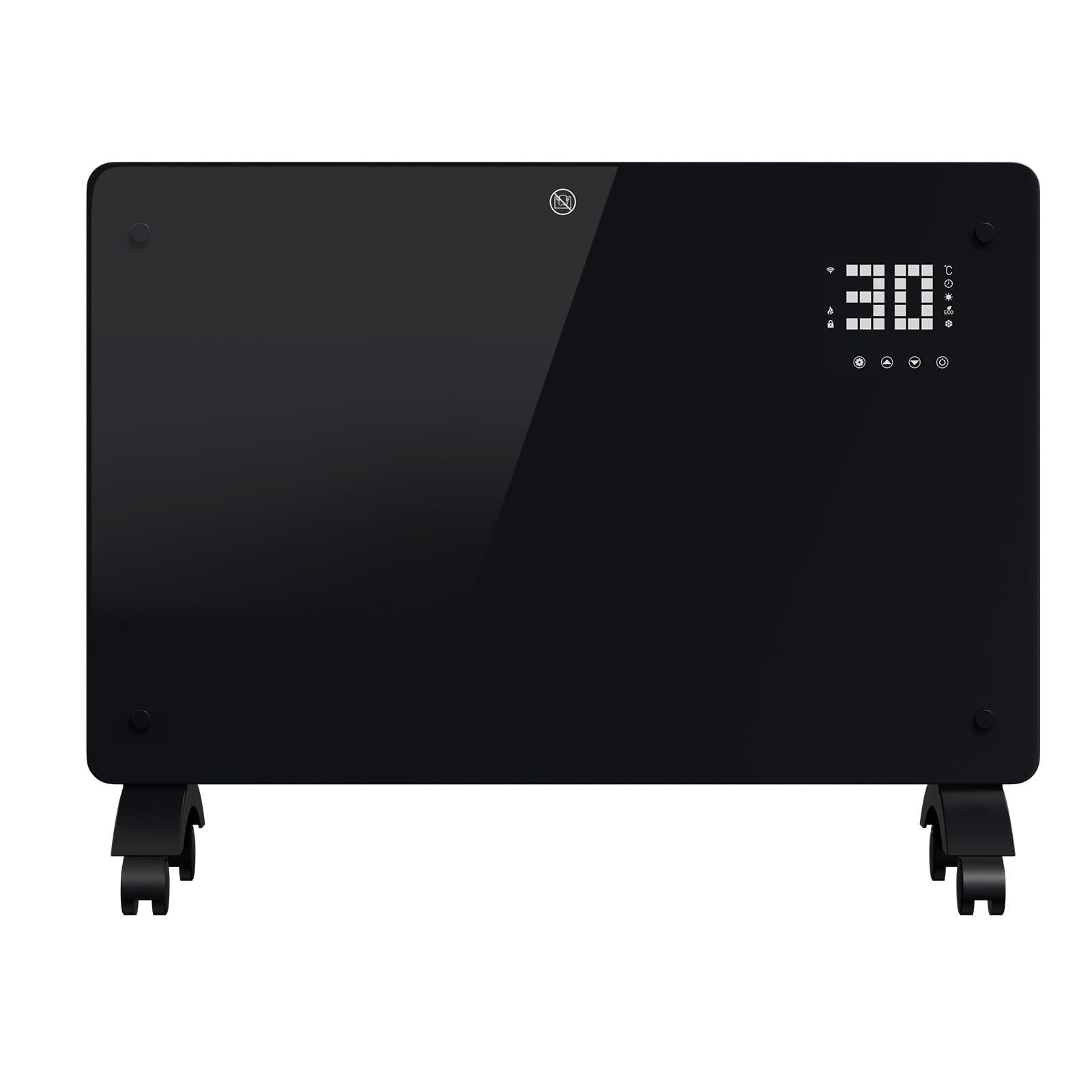 Calefacción eléctrica de cristal 2000 W, aplicación wifi, color