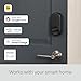 Yale Approach Smart Wi-Fi Deadbolt Retrofit Smart Lock, Unlimited Virtual Keys, App Remote Control, Keyless Entry - Black