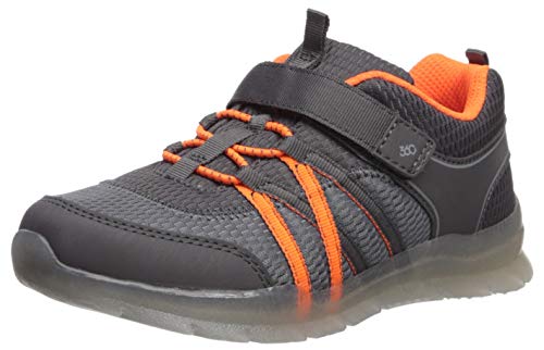 Stride Rite 360 Boys' Stride Rite Rocky Girl's Washable Light-Up Sneaker, Grey, 13.5
