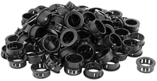 Tool parts 100pcs 25mm Mounted Dia Snap In Cable Wire Bushing Grommet Protector Black
