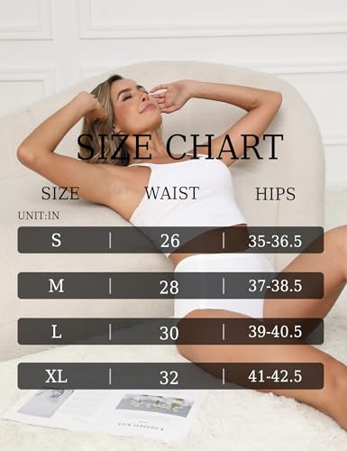 MCOWOD Womens Underwear Seamless Underwear for Women Briefs High Waisted Size XL, Multicolor, 6 Pack - image 6
