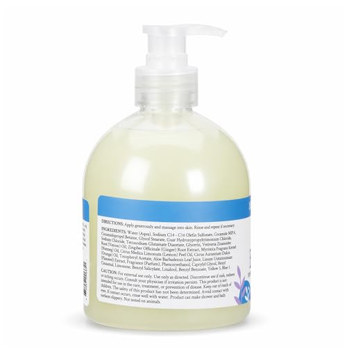 Image of Ginger Lily Farms Botanicals Body Wash, 16.9oz, Island Tranquility | 100% Vegan & Cruelty-Free | Nourishing Bath & Shower Gel for All Skin Types