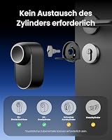 SwitchBot Smart Lock Ultra mit 3D-Gesichtserkennung&Fingerabdruck für Haustür – Elektronisches Türschloss zum Nachrüsten ohne Zylindertausch, Türöffner per Gesicht/Fingerprint/Code/Alexa WLAN/Matter – Ansicht 3